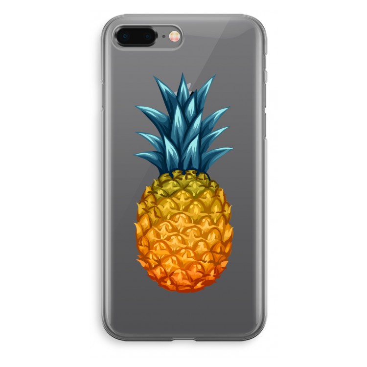 Grote ananas: iPhone 8 Plus Transparant Hoesje