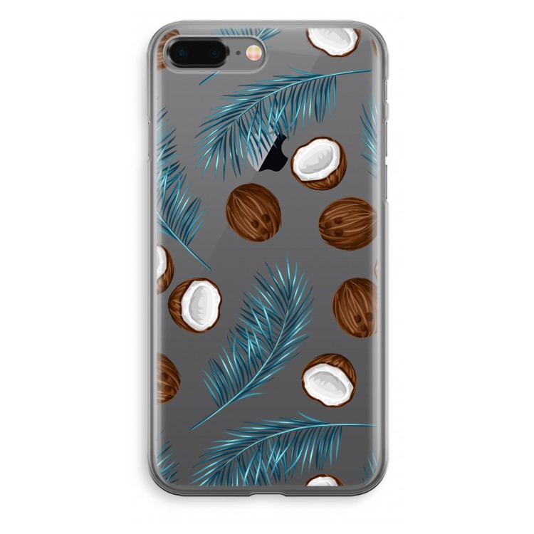 Kokosnoot roze: iPhone 8 Plus Transparant Hoesje