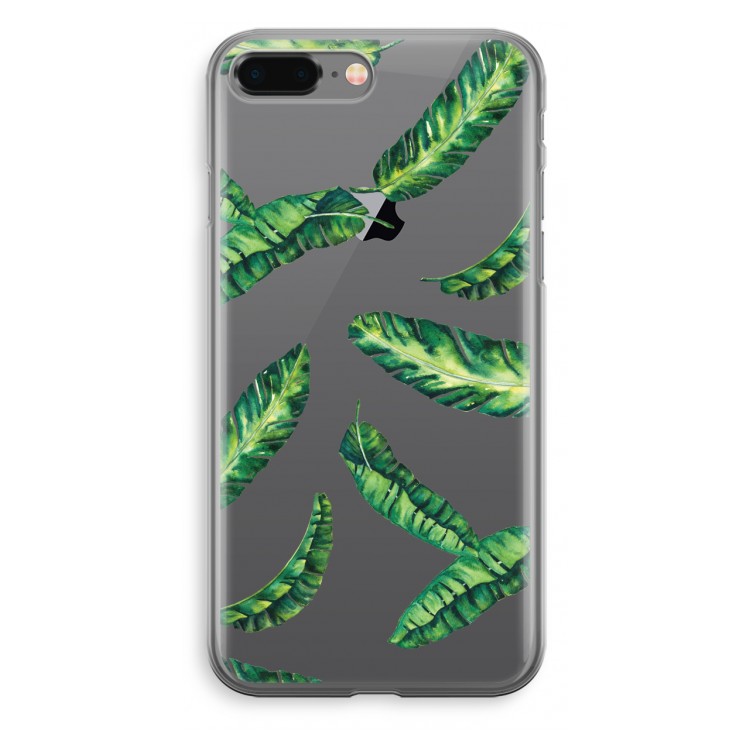 Lange bladeren: iPhone 8 Plus Transparant Hoesje