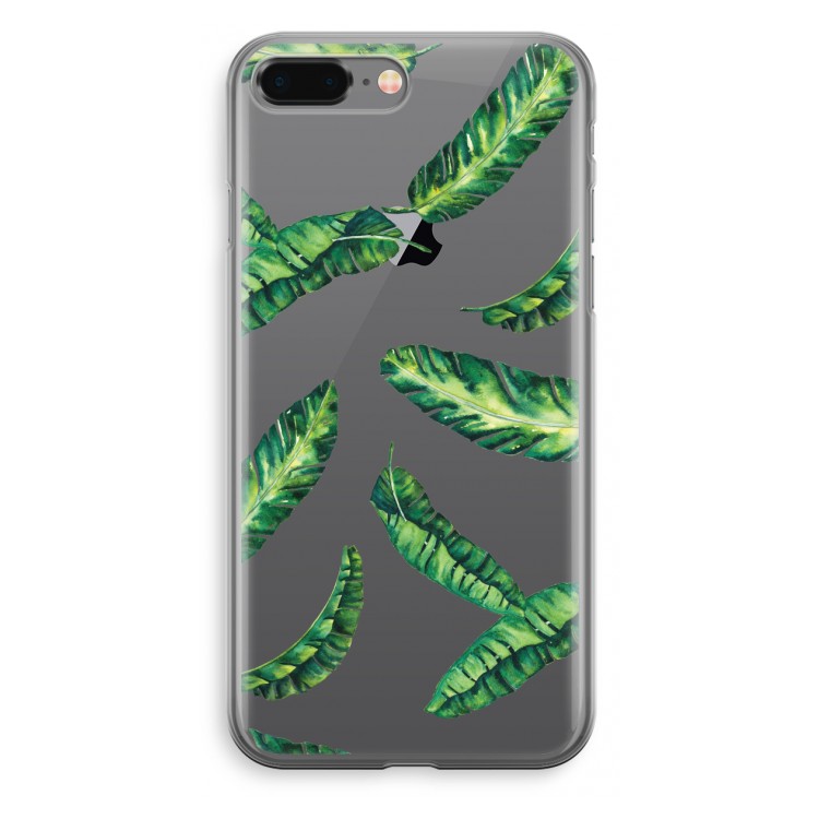 Lange bladeren: iPhone 8 Plus Transparant Hoesje