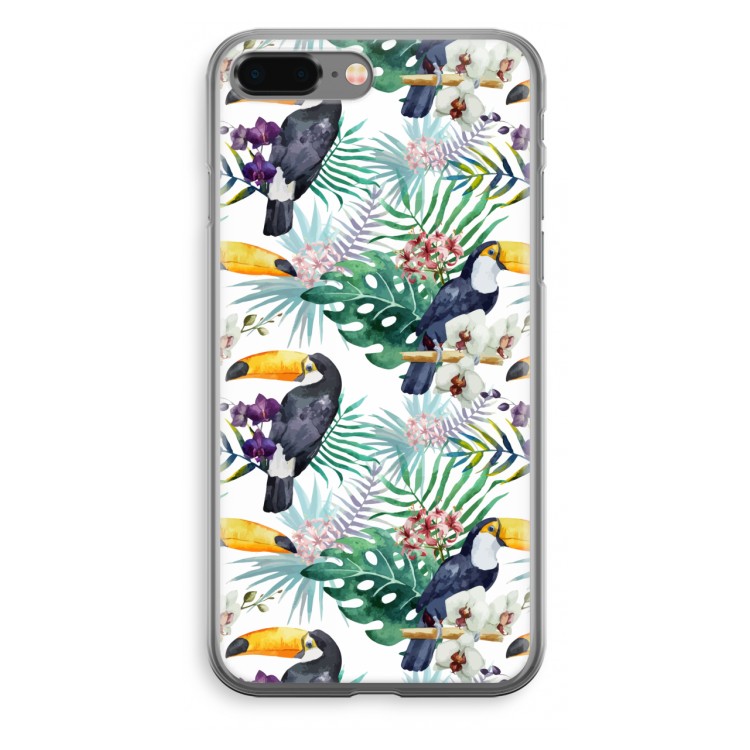 Tukans: iPhone 8 Plus Transparant Hoesje