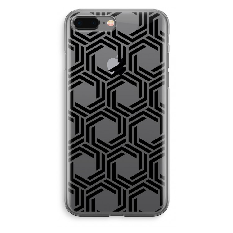 Geometrisch patroon: iPhone 8 Plus Transparant Hoesje