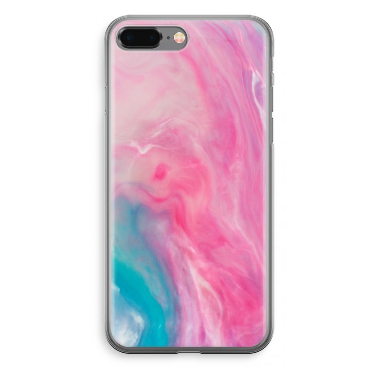 Roze explosie: iPhone 8 Plus Transparant Hoesje