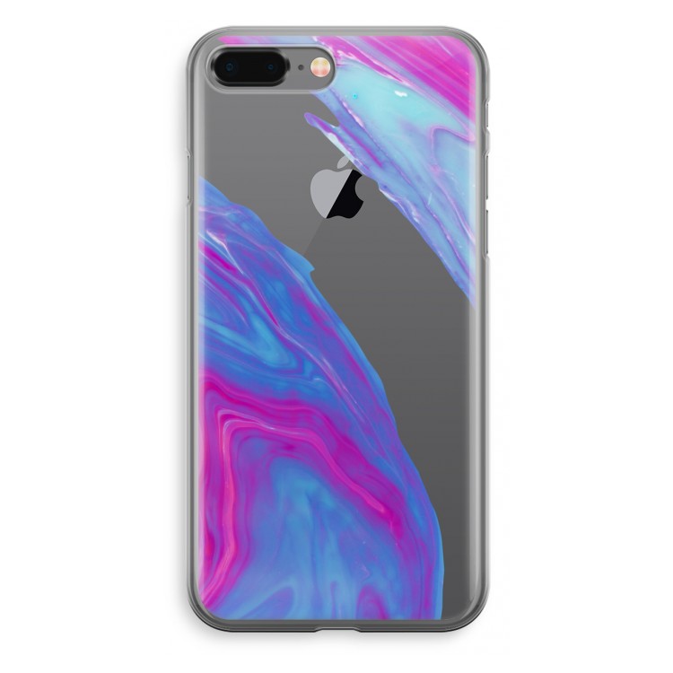 Zweverige regenboog: iPhone 8 Plus Transparant Hoesje