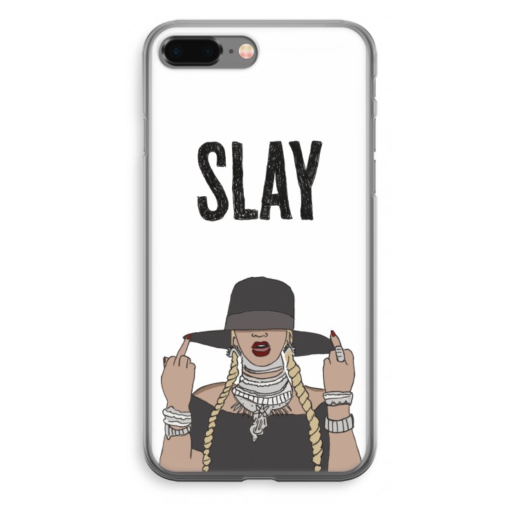 Slay All Day: iPhone 8 Plus Transparant Hoesje