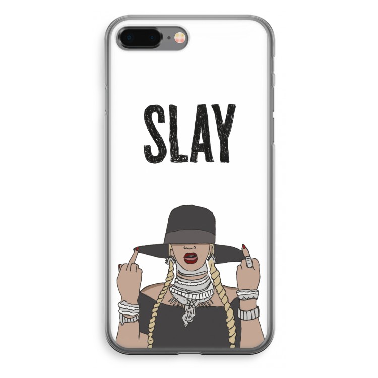 Slay All Day: iPhone 8 Plus Transparant Hoesje