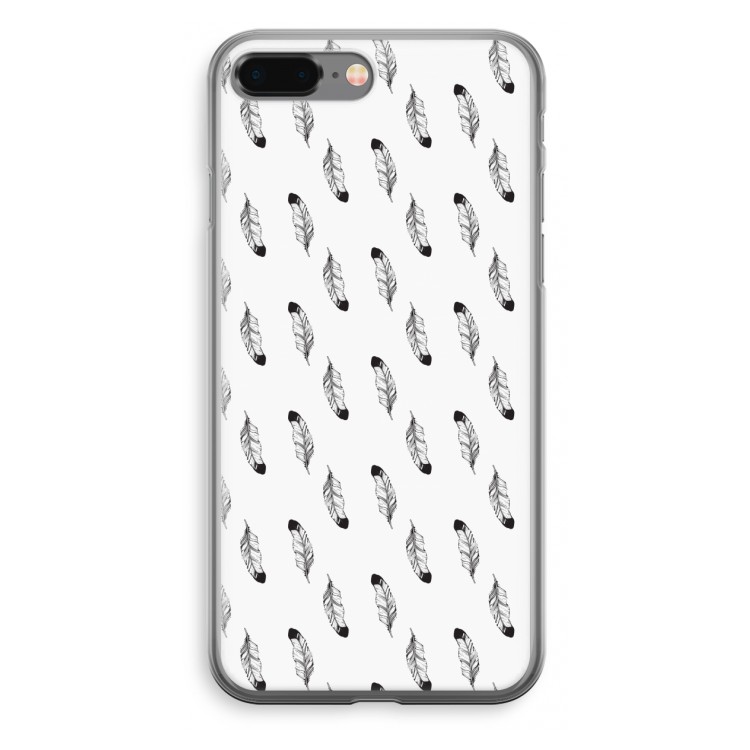 Pluimen: iPhone 8 Plus Transparant Hoesje