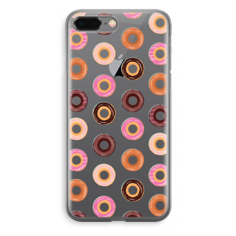 Donuts: iPhone 8 Plus Transparant Hoesje