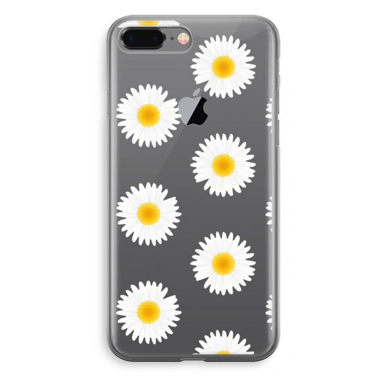 Margrietjes: iPhone 8 Plus Transparant Hoesje