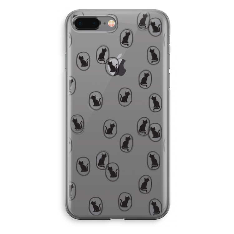 Miauw: iPhone 8 Plus Transparant Hoesje