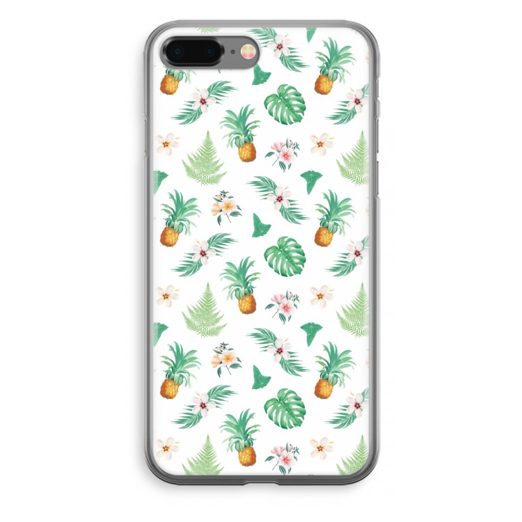 Ananas bladeren: iPhone 8 Plus Transparant Hoesje