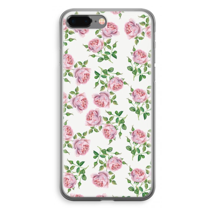 Kleine roosjes: iPhone 8 Plus Transparant Hoesje