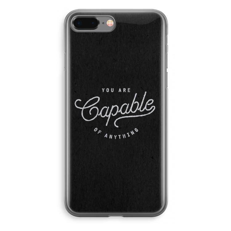 Capable: iPhone 8 Plus Transparant Hoesje