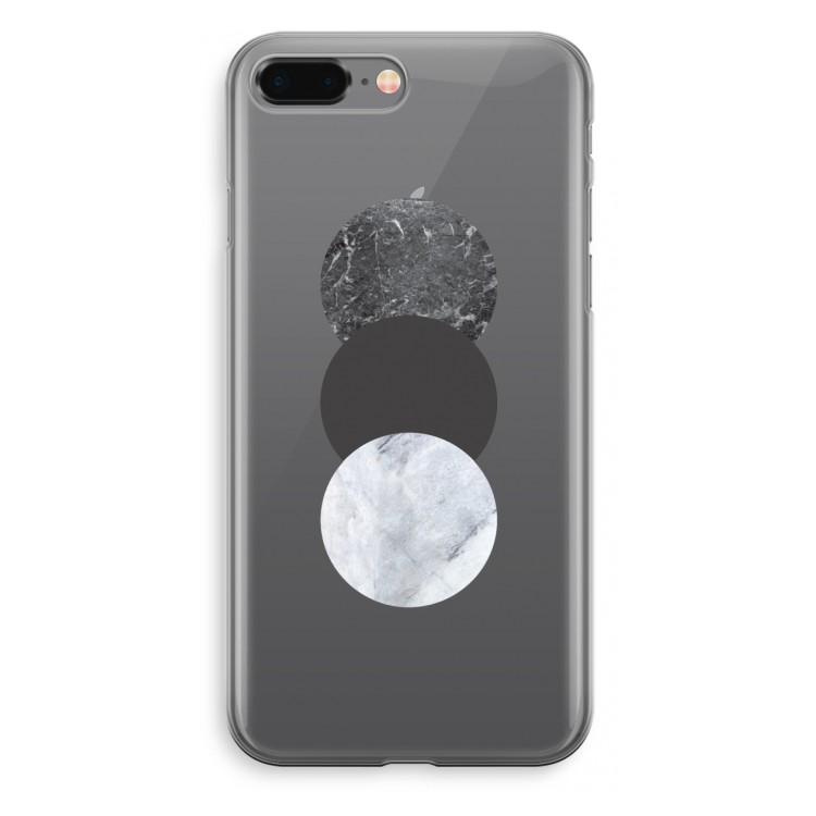 Marmeren cirkels: iPhone 8 Plus Transparant Hoesje