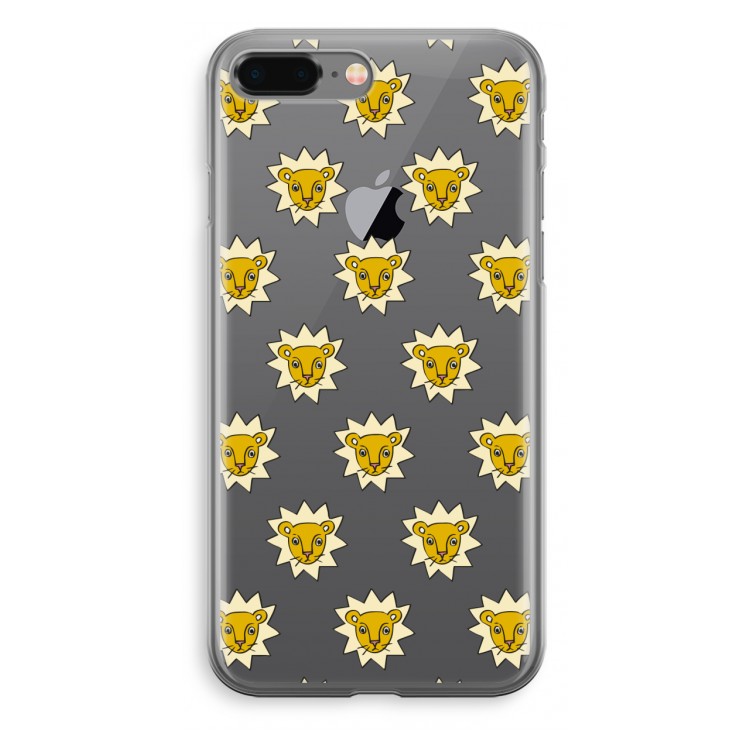 Leeuwenkoppen: iPhone 8 Plus Transparant Hoesje