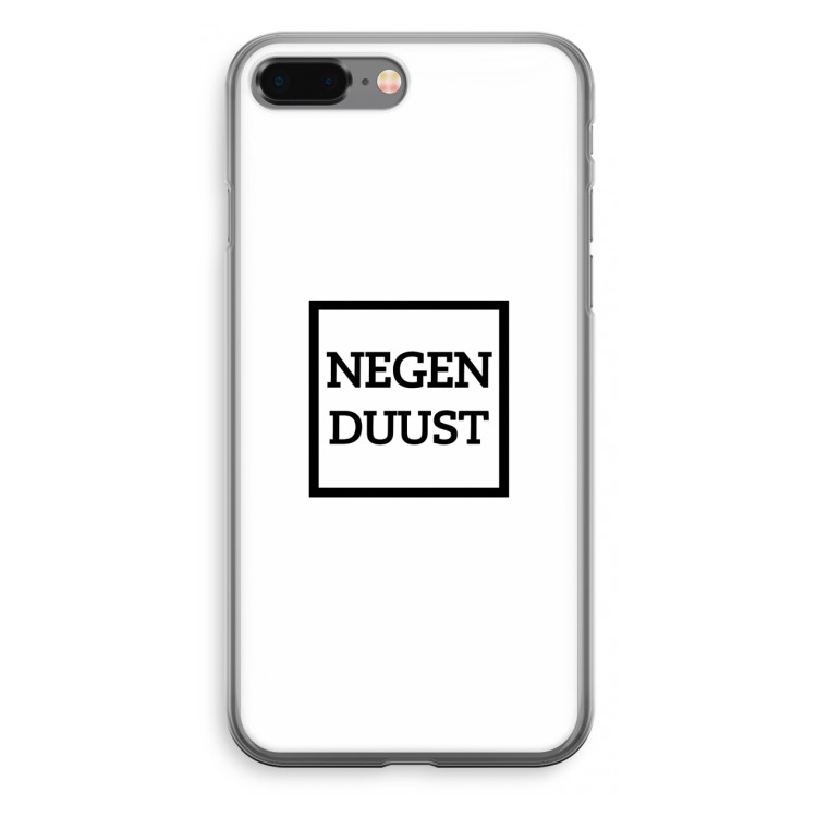 Negenduust vierkant: iPhone 8 Plus Transparant Hoesje