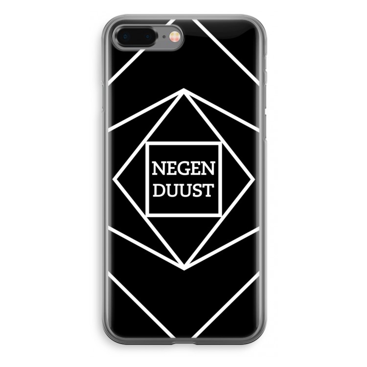 Negenduust geometrisch: iPhone 8 Plus Transparant Hoesje