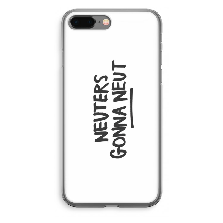 Neuters: iPhone 8 Plus Transparant Hoesje