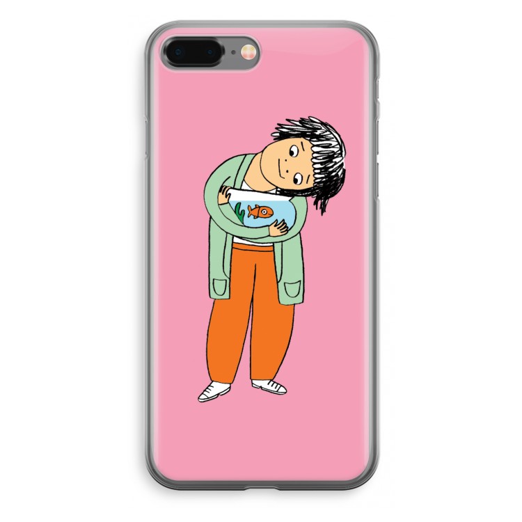 Visknuffel: iPhone 8 Plus Transparant Hoesje