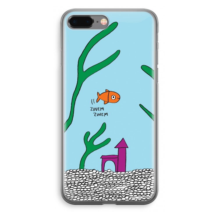 Aquarium: iPhone 8 Plus Transparant Hoesje