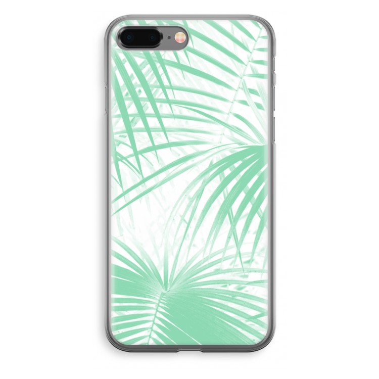 Palmbladeren: iPhone 8 Plus Transparant Hoesje