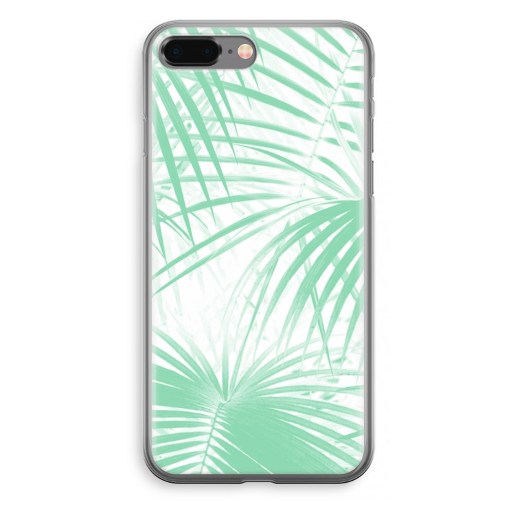 Palmbladeren: iPhone 8 Plus Transparant Hoesje