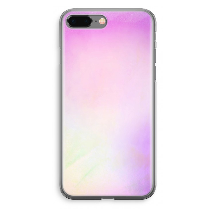 Flow mist pastel: iPhone 8 Plus Transparant Hoesje