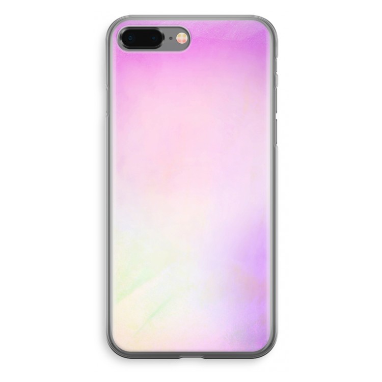 Flow mist pastel: iPhone 8 Plus Transparant Hoesje