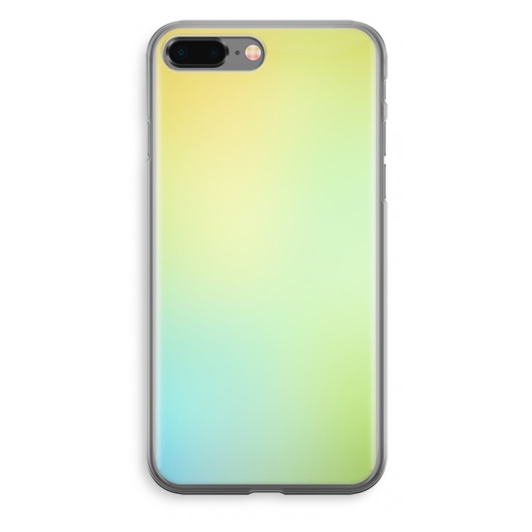 Minty mist pastel: iPhone 8 Plus Transparant Hoesje