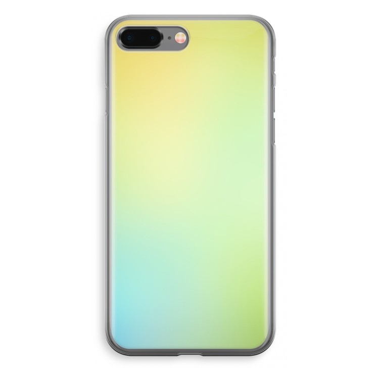 Minty mist pastel: iPhone 8 Plus Transparant Hoesje