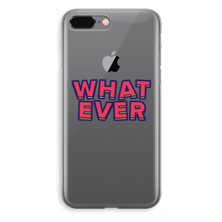 Whatever: iPhone 8 Plus Transparant Hoesje