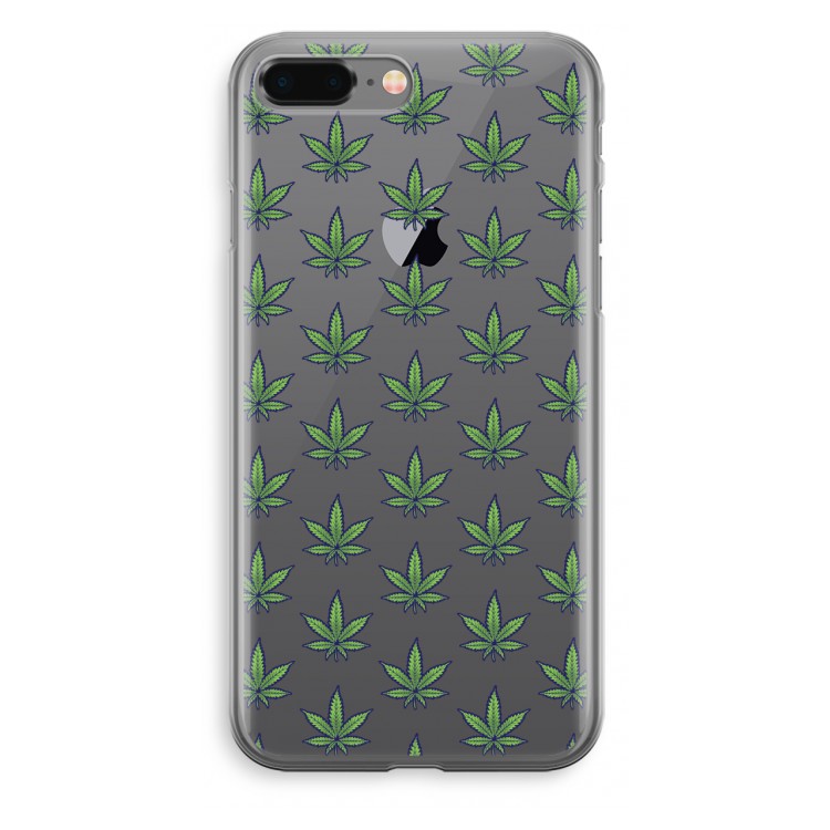 Weed: iPhone 8 Plus Transparant Hoesje
