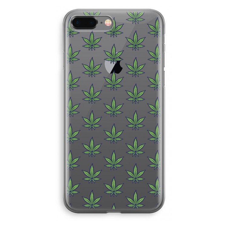 Weed: iPhone 8 Plus Transparant Hoesje