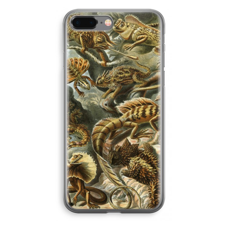 Haeckel Lacertilia: iPhone 8 Plus Transparant Hoesje
