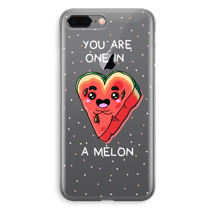 One In A Melon: iPhone 8 Plus Transparant Hoesje