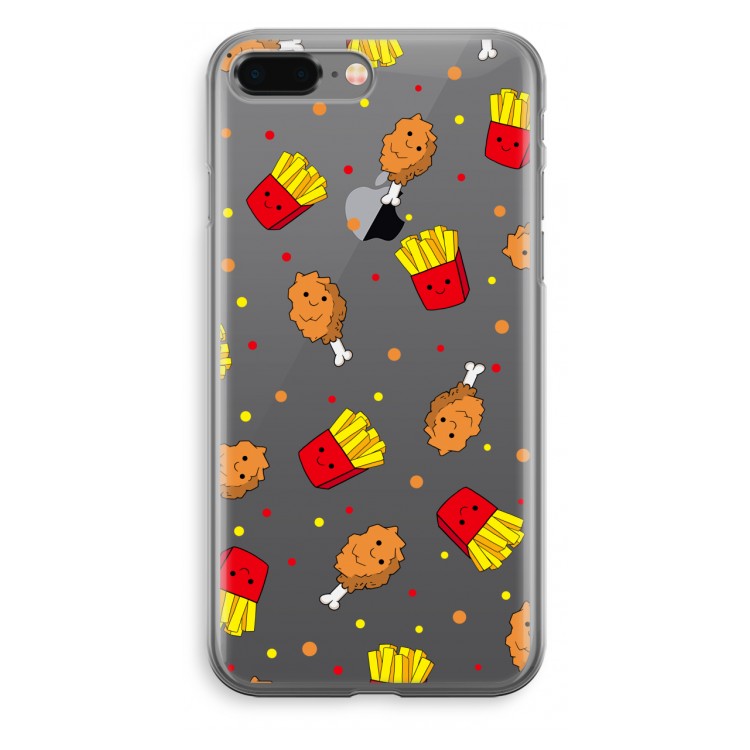 Chicken 'n Fries: iPhone 8 Plus Transparant Hoesje