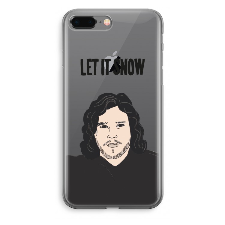 Let It Snow: iPhone 8 Plus Transparant Hoesje