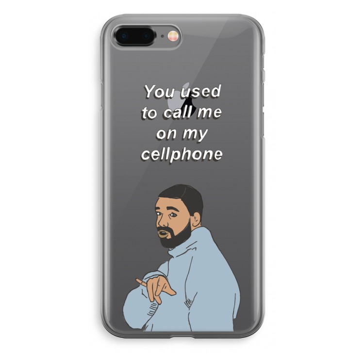 Hotline bling: iPhone 8 Plus Transparant Hoesje