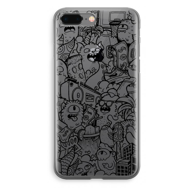 Vexx Black City : iPhone 8 Plus Transparant Hoesje