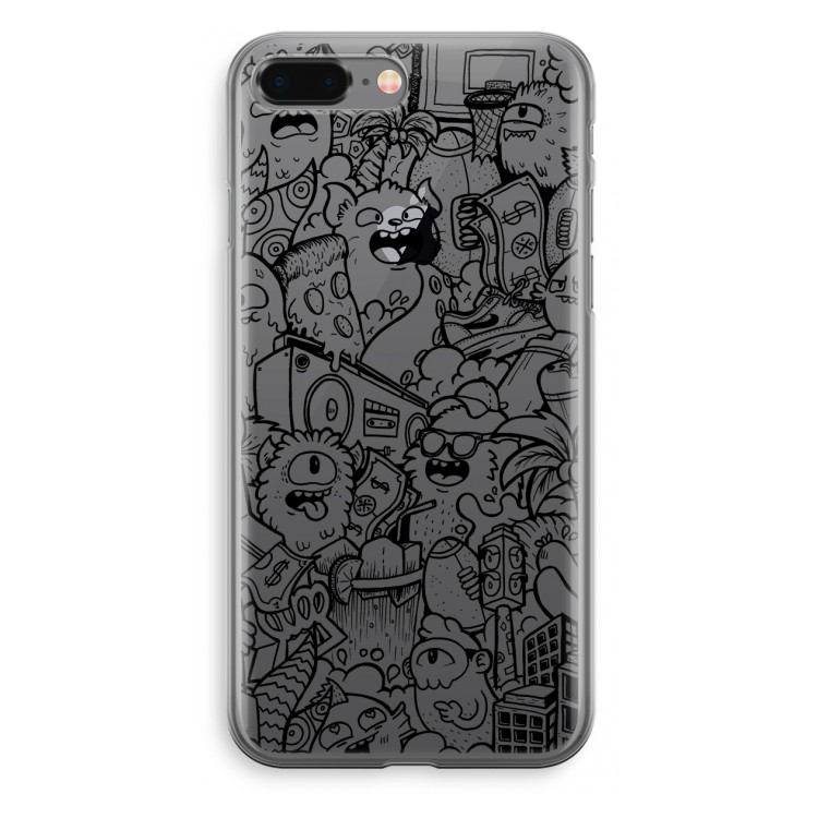 Vexx Black City : iPhone 8 Plus Transparant Hoesje