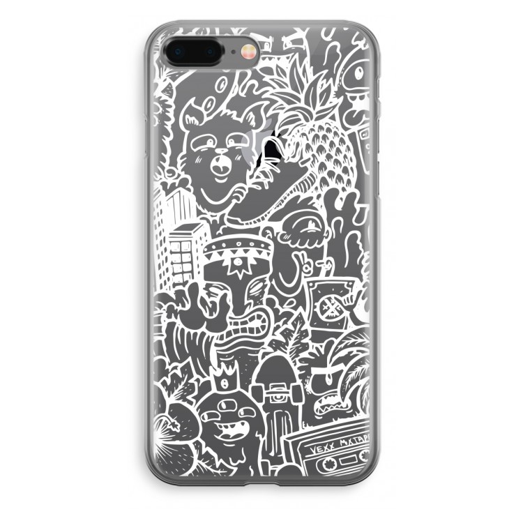 Vexx Mixtape #2: iPhone 8 Plus Transparant Hoesje
