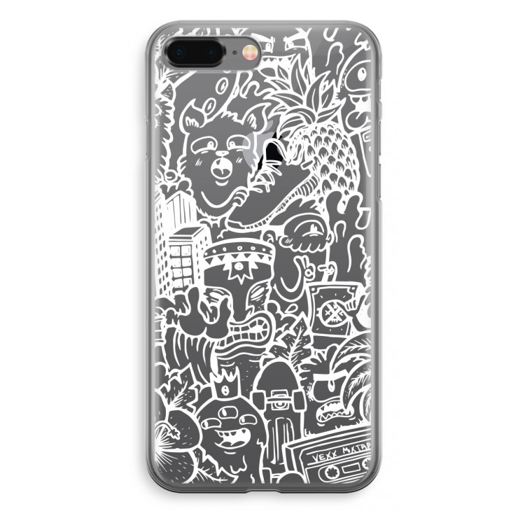 Vexx Mixtape #2: iPhone 8 Plus Transparant Hoesje
