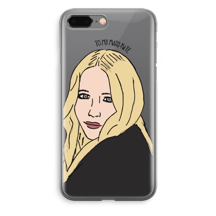 Mary Kate: iPhone 8 Plus Transparant Hoesje