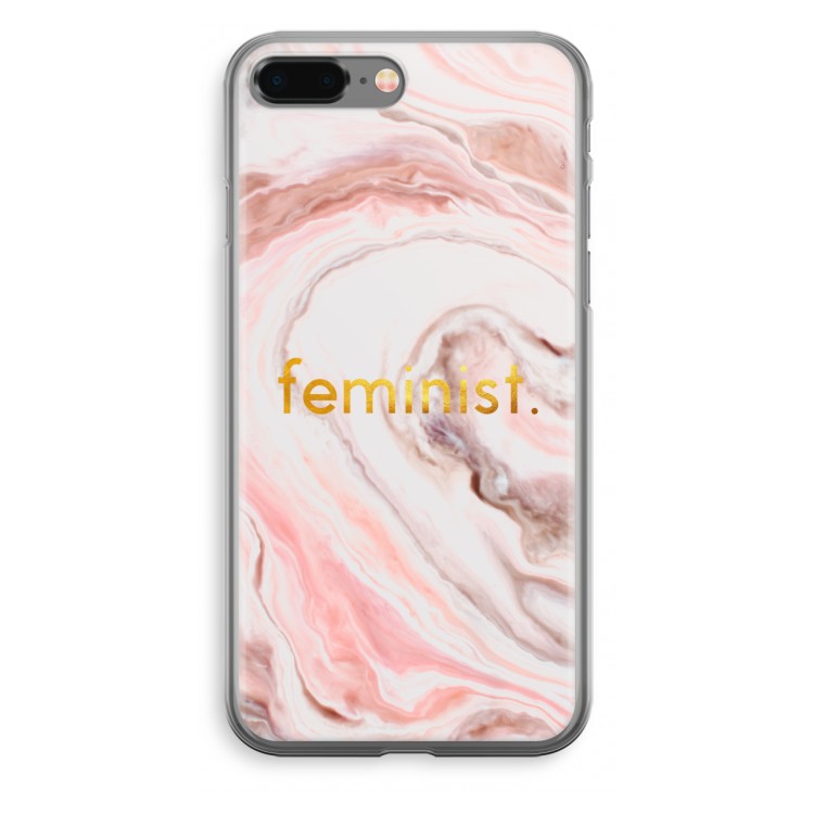 Feminist: iPhone 8 Plus Transparant Hoesje