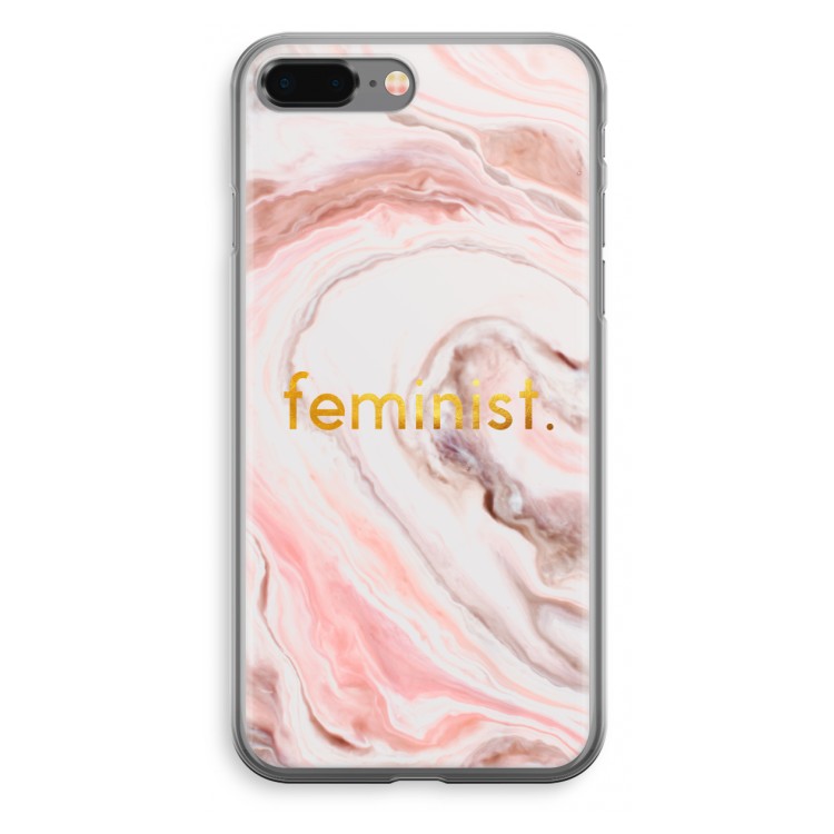 Feminist: iPhone 8 Plus Transparant Hoesje