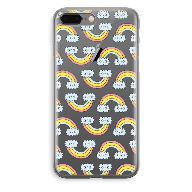 Regenboog: iPhone 8 Plus Transparant Hoesje