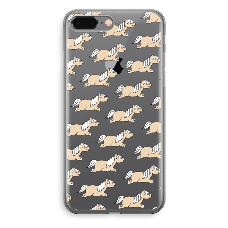 Ponys: iPhone 8 Plus Transparant Hoesje