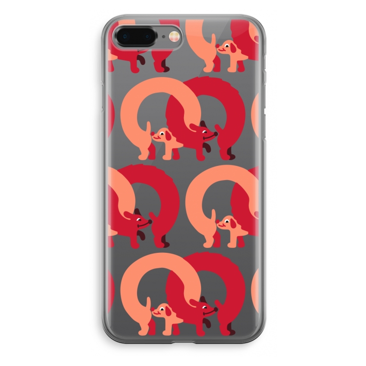 Dogs: iPhone 8 Plus Transparant Hoesje