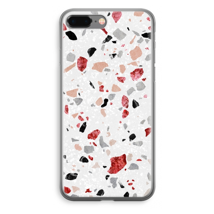 Terrazzo N°12: iPhone 8 Plus Transparant Hoesje