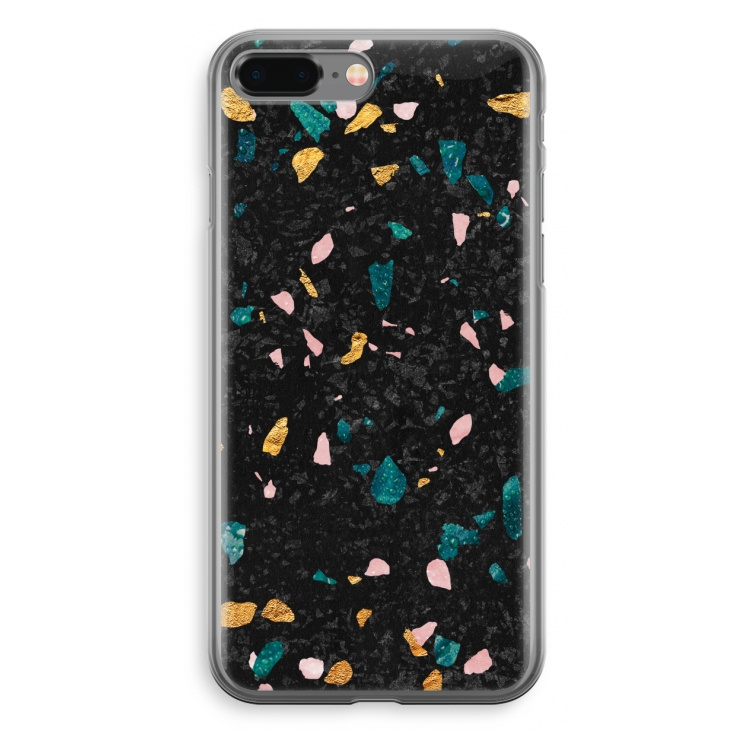 Terrazzo N°10: iPhone 8 Plus Transparant Hoesje